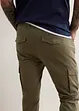 Pantalon slim extensible, jambes droites, avec poches cargo, bonprix