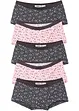 Lot de 5 culottes fille, bonprix