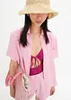 Halbarm-Bluse mit Brusttasche, bonprix