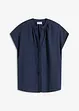 Chemisier manches courtes boutonnage invisible, bonprix