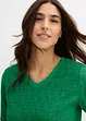T-shirt en crêpe avec broderies anglaises, bonprix