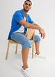 Bermuda long et léger en jean extensible, Regular, bonprix