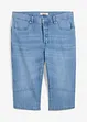 Bermuda long et léger en jean extensible, Regular, bonprix