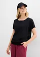 Flammgarn-Shirt aus Bio-Baumwolle mit Smockbund, bonprix