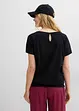 Flammgarn-Shirt aus Bio-Baumwolle mit Smockbund, bonprix