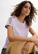 T-shirt ample avec dentelle, bonprix