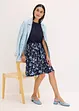 Jerseykleid mit bedrucktem Rock, bonprix