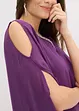 Robe en crêpe avec finition strass, bonprix