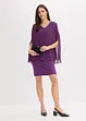 Robe en crêpe avec finition strass, bonprix