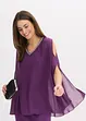 Robe en crêpe avec finition strass, bonprix