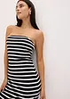 Robe bustier en matière côtelée, bonprix