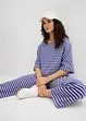 Pantalon en jersey coton texturé, bonprix
