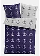 Parure de lit réversible motif ancres, bonprix