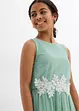 Robe midi avec empiècement dentelle, bonprix