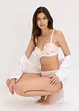 Soutien-gorge balconnet avec broderies imprimées, bonprix