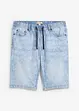Bermuda taille élastiquée en léger denim, slim, bonprix