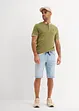 Bermuda taille élastiquée en léger denim, slim, bonprix