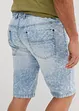 Bermuda taille élastiquée en léger denim, slim, bonprix
