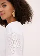 T-Shirt mit Lochstickerei, bonprix