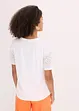 T-Shirt mit Lochstickerei, bonprix