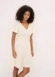 Robe légère en jersey crêpe avec manches papillon, bonprix