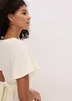 Robe légère en jersey crêpe avec manches papillon, bonprix
