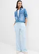 Pantalon ample à carreaux, en viscose fluide, bonprix