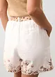 Short 100% lin à imprimé floral, bonprix