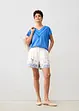 T-shirt 100% lin avec dentelle, bonprix
