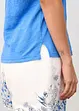 T-shirt 100% lin avec dentelle, bonprix