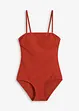 Maillot 1 pièce sculptant en matière texturée, maintien modéré, bonprix
