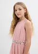 Robe en crêpe avec ceinture ornée de sequins, bonprix
