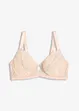 Soutien-gorge minimiseur à armatures et dentelle Lurex bicolore, bonprix