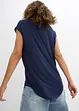 T-shirt court devant long derrière en viscose fluide, bonprix
