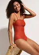 Maillot 1 pièce sculptant en matière texturée, maintien modéré, bonprix