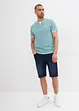 2 in 1 Shirt, Kurzarm (2er Pack), bonprix
