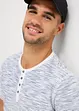T-shirt à col Henley, 100% coton, bonprix