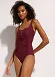 Maillot 1 pièce sculptant, maintien modéré, bonprix