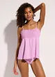 Gesmokter Bandeau-Tankini (2-tlg.Set), bonprix