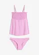 Gesmokter Bandeau-Tankini (2-tlg.Set), bonprix