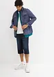 Long bermuda en jean extensible, Regular, bonprix