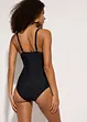 Maillot 1 pièce sculptant, maintien léger, bonprix