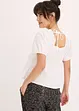 Blouse à manches bouffantes et encolure boutonnée, bonprix