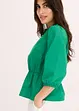 Bluse mit Puffärmeln und Rückenausschnitt, bonprix
