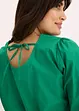 Bluse mit Puffärmeln und Rückenausschnitt, bonprix