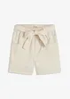 Short en twill avec ceinture à nouer, bonprix