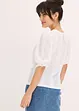 Lochstickerei Shirt mit Volants, bonprix