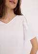Shirt aus strukturiertem Crêpe mit Flügelärmel, bonprix