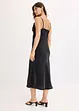 Robe longue et fluide en satin, bonprix