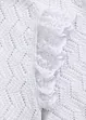 Top en maille aspect crochet avec dentelle, bonprix
